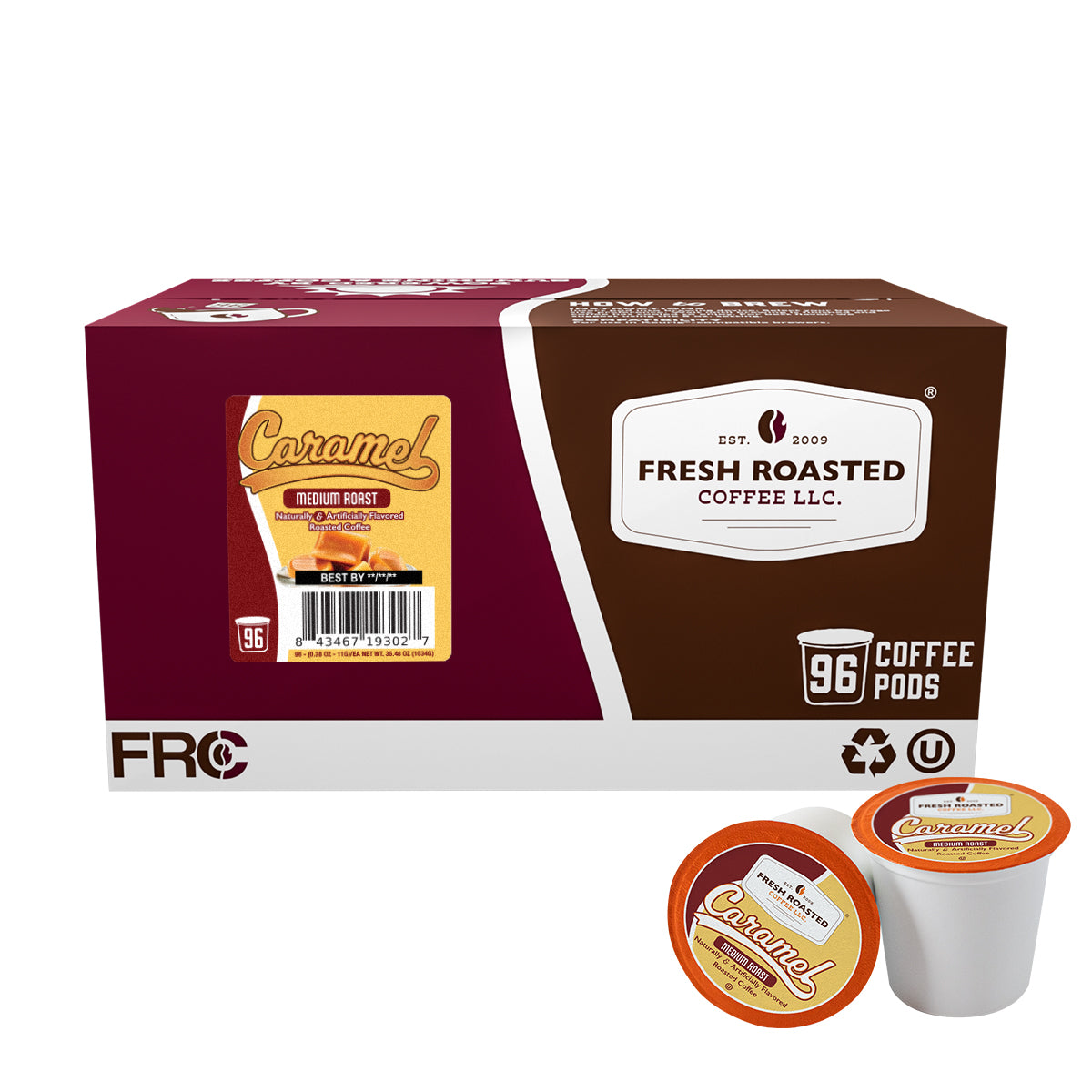 Caramel Flavored Classic Pods 96 count bulk box