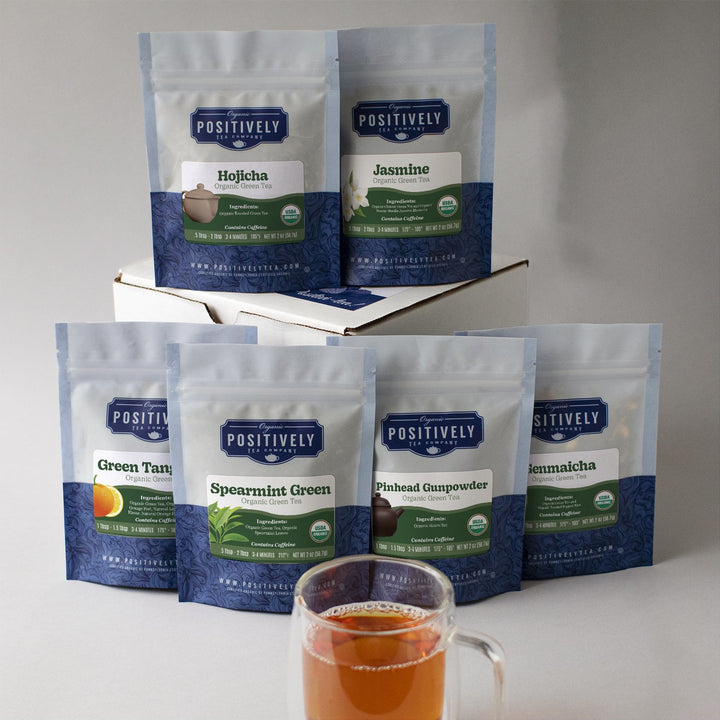 Organic Positively Tea Sampler - Green Tea Mini-Flight
