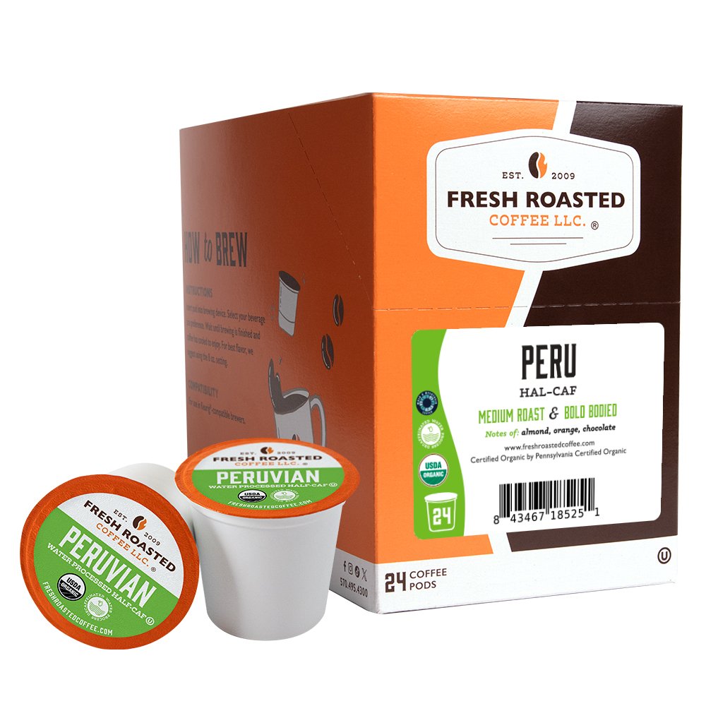 Organic Peru Water-Processed Half Caf - Classic Coffee Pods