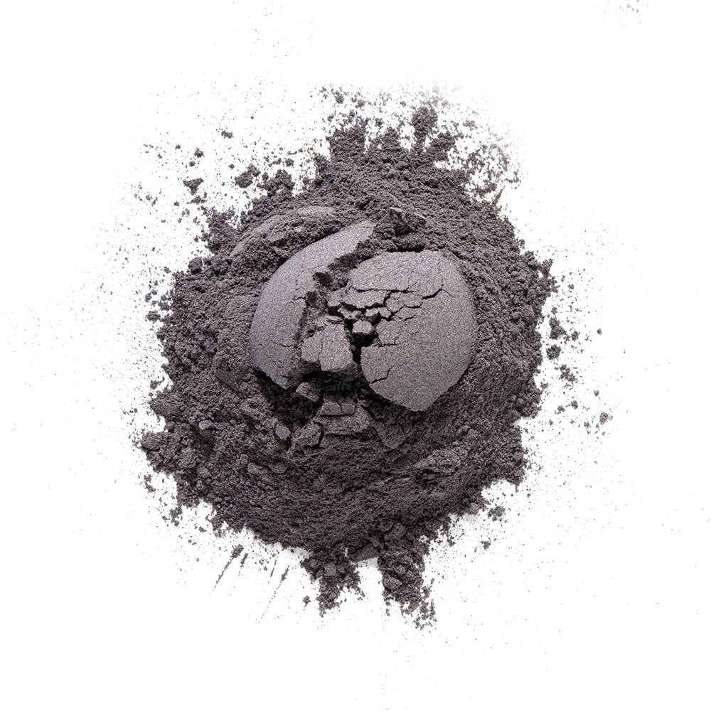 Positively Botanicals Organic Butterfly Pea Flower herbal supplement powder, finely ground with rich purple hue.