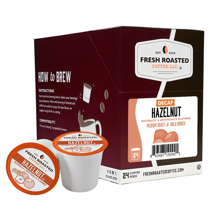 Decaf Hazelnut - Flavored Coffee Pods