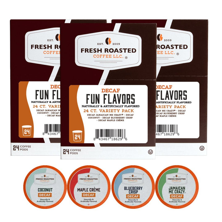 Decaf Fun Flavors Variety Pack - Flavored Coffee Pods