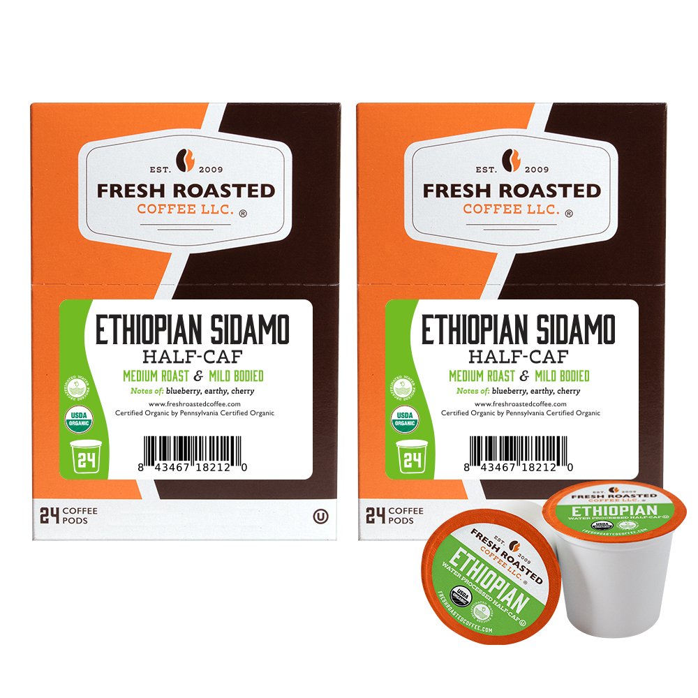 Organic Ethiopian Sidamo Swiss Water Half Caf - Classic Coffee Pods