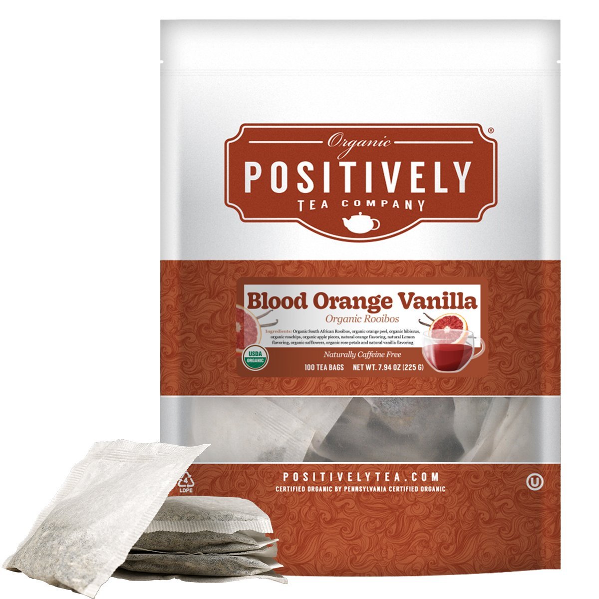 Organic Blood Orange Vanilla Rooibos - Tea Bags