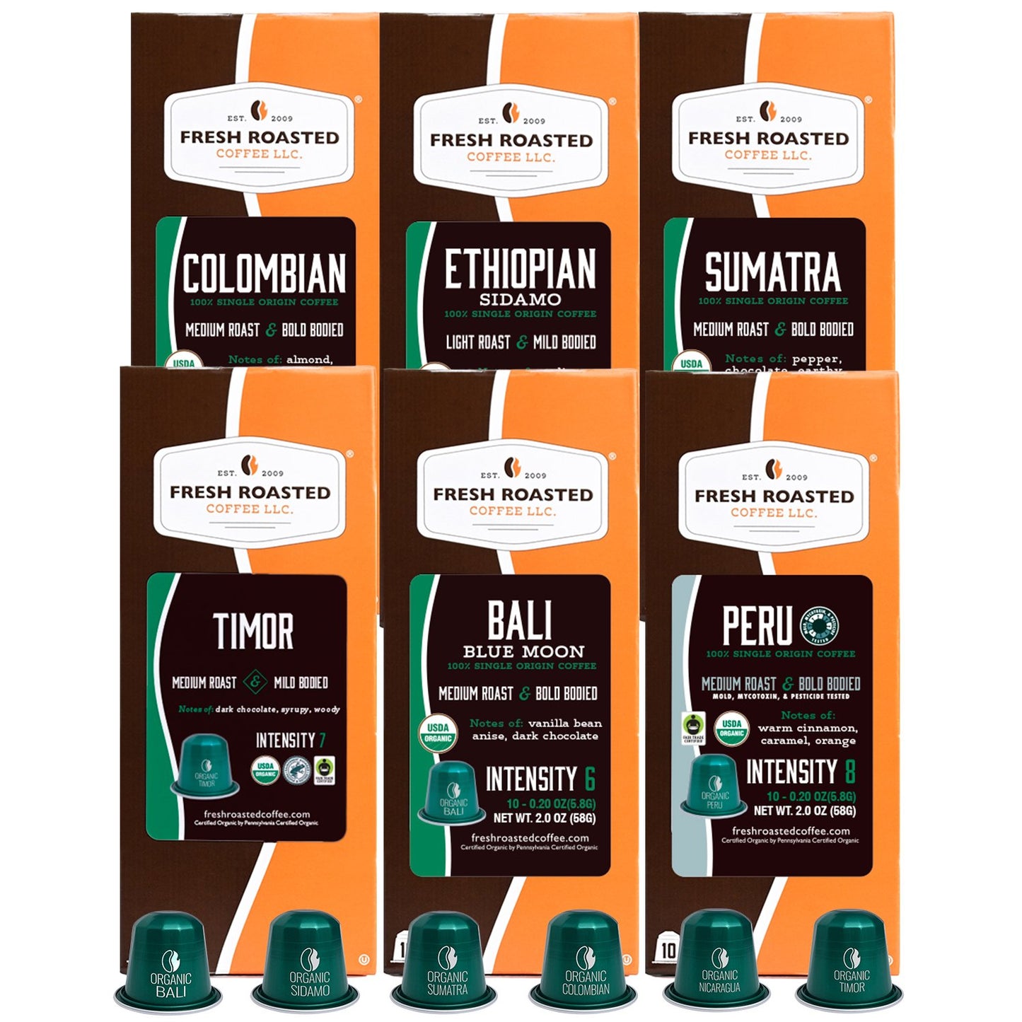 Organic Single Origin Favorites - Espresso Variety Pack