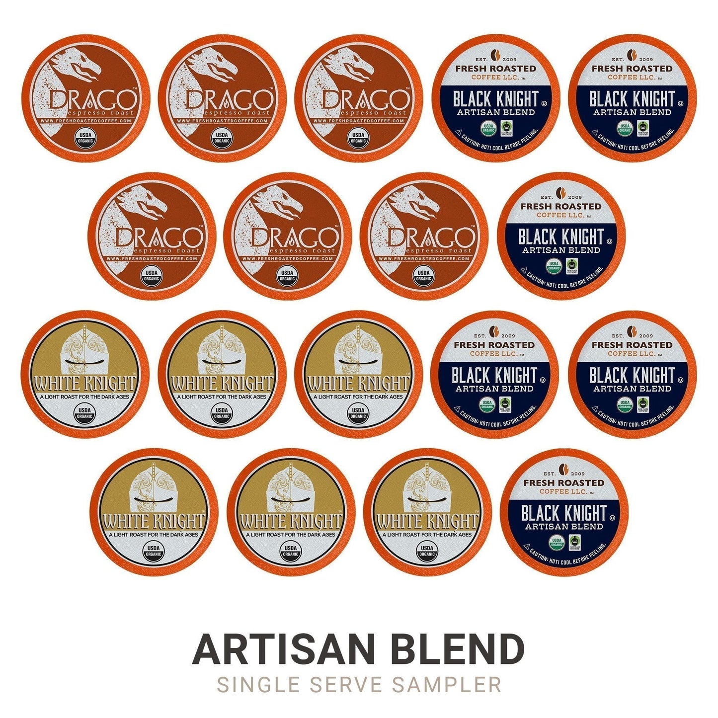 Organic Artisan Blend Sampler - Classic Coffee Pods