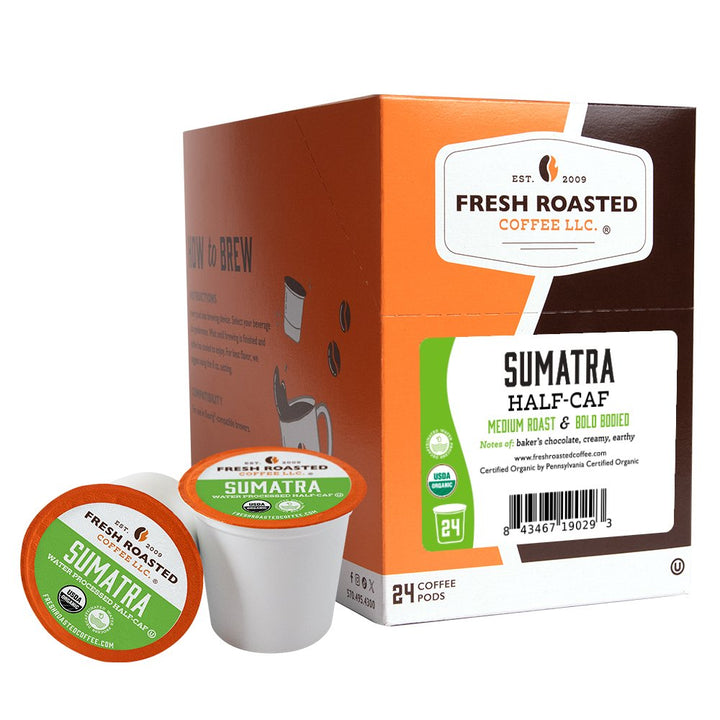 Organic Sumatra Water-Processed Half Caf - Classic Coffee Pods
