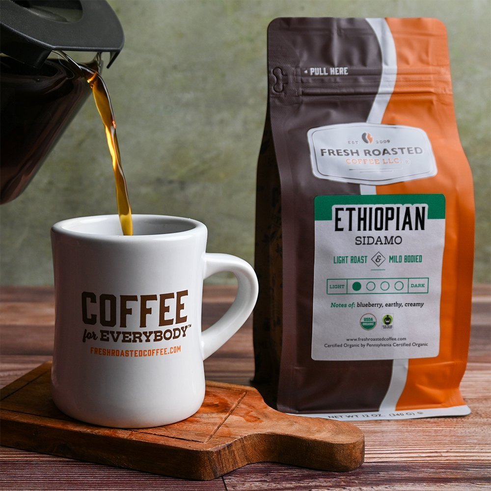 Organic Fair Trade Ethiopian Sidamo - Roasted Coffee