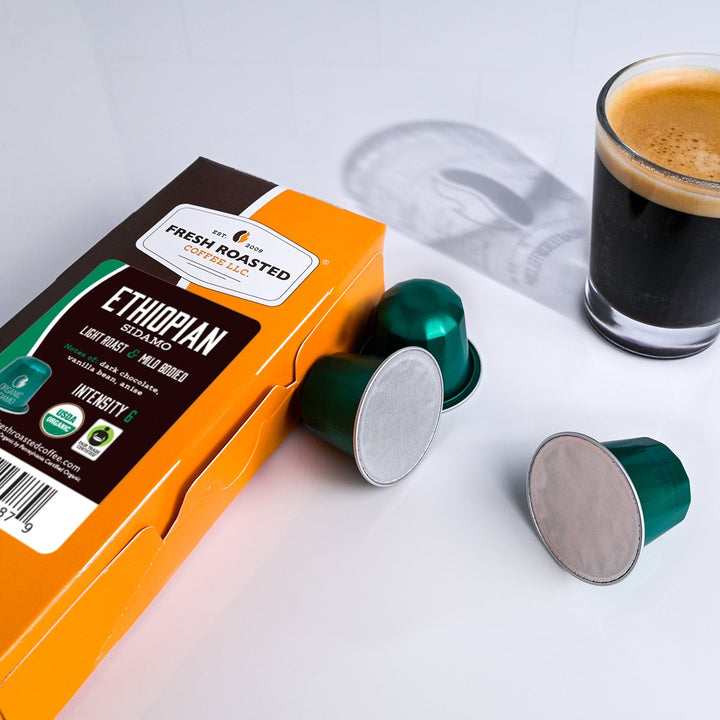Organic Fair Trade Ethiopian Sidamo - Espresso Capsules