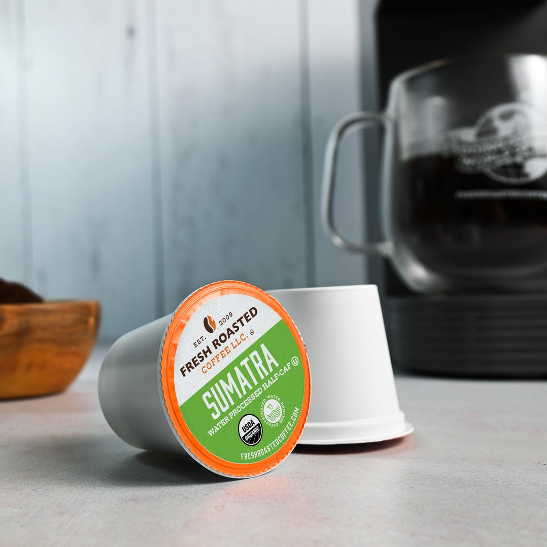 Organic Sumatra Water-Processed Half Caf - Classic Coffee Pods