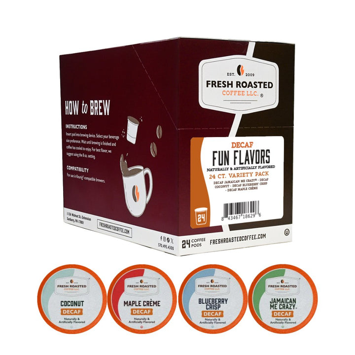 Decaf Fun Flavors Variety Pack - Flavored Coffee Pods