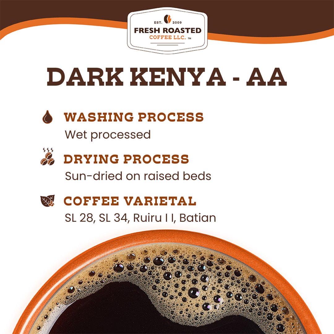 Dark Kenya AA - Roasted Coffee