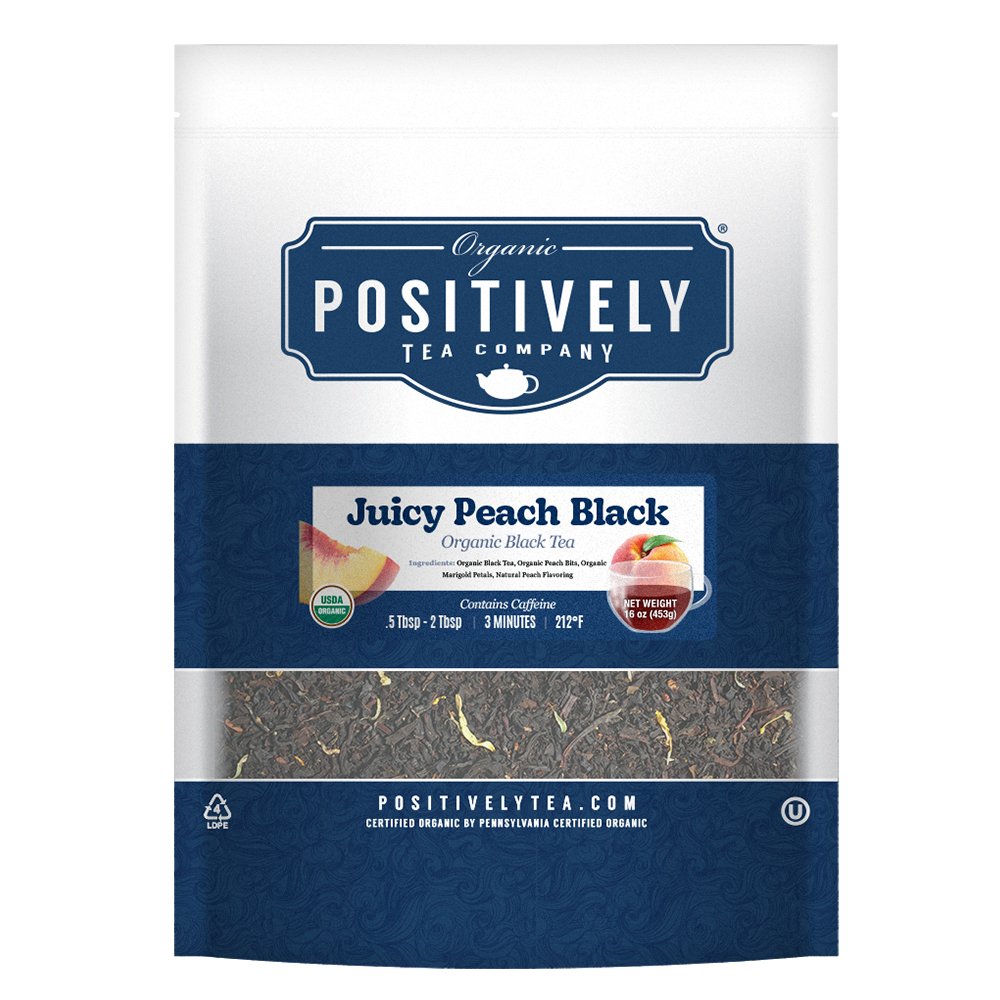 Organic Juicy Peach Black - Loose Leaf Tea – Fresh Roasted Coffee