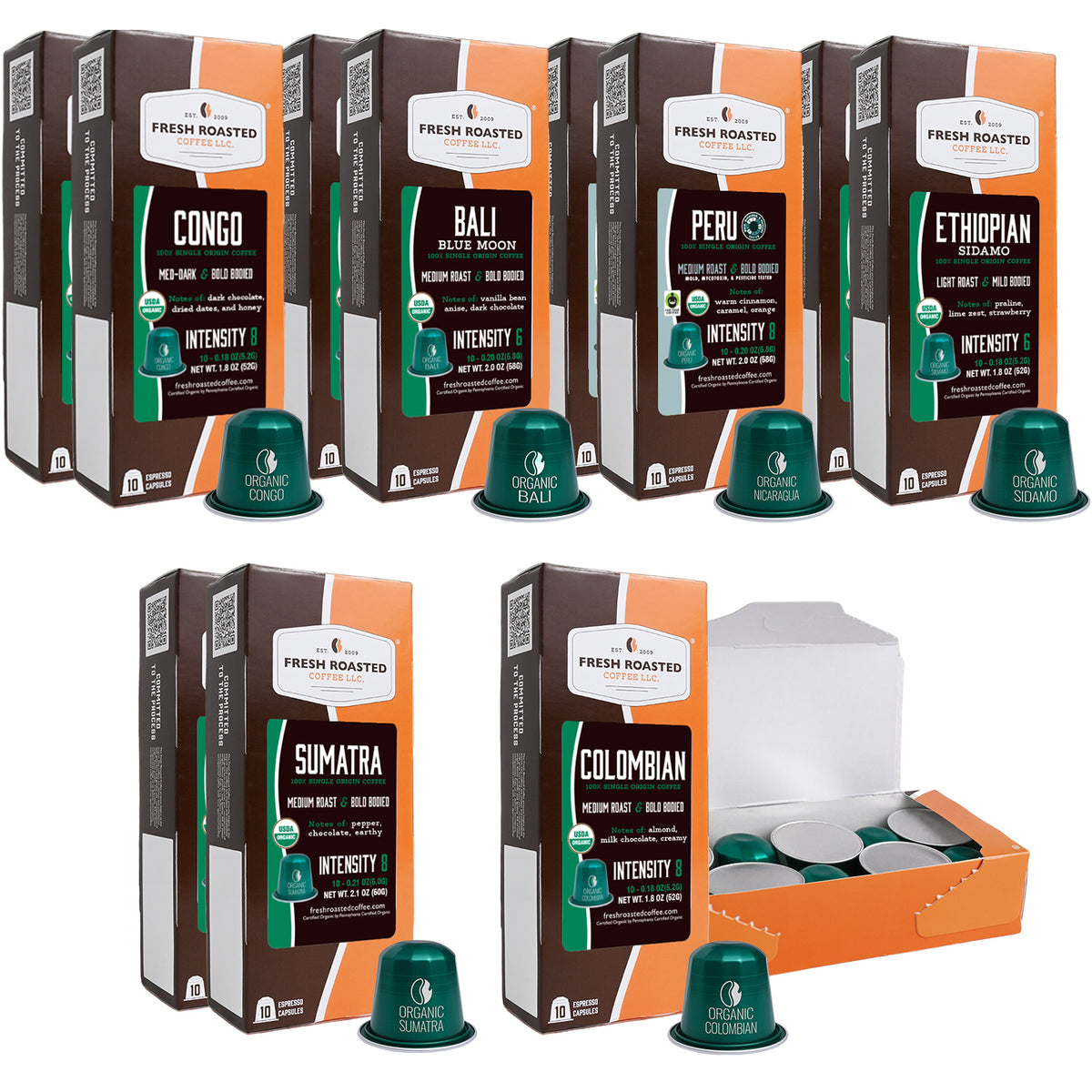 Organic Single Origin Favorites - Espresso Variety Pack