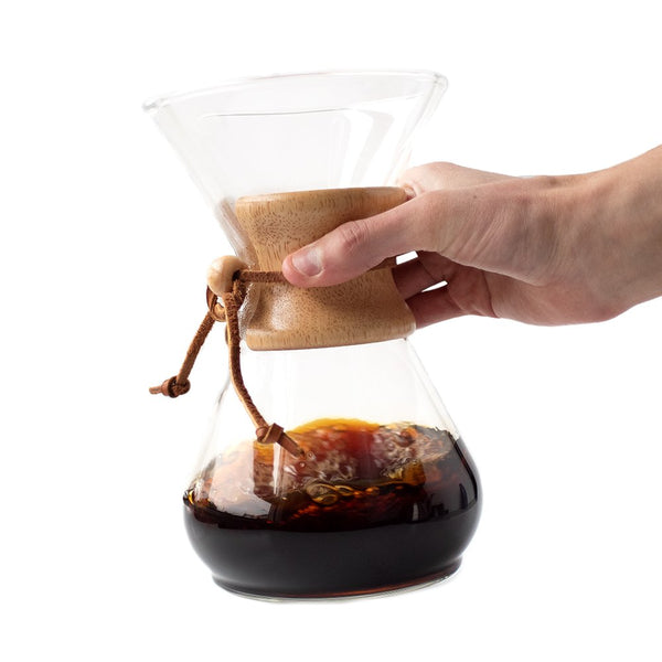 Chemex 8-Cup Glass Pour-Over Coffee Maker with Dark Wood Collar + Reviews