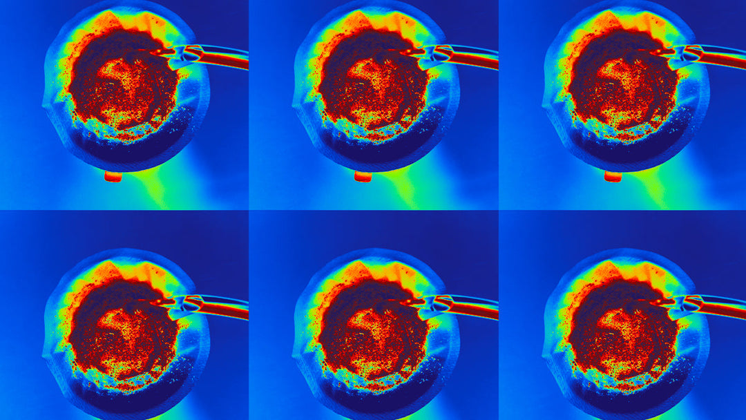 Infrared image of a V60 pour over.