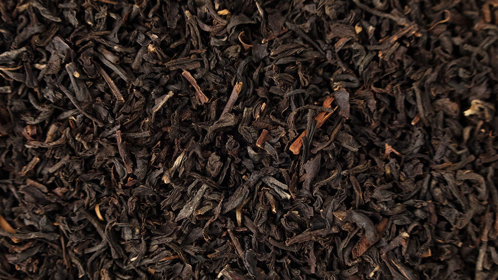A closeup image of Assam TGFOP black tea.