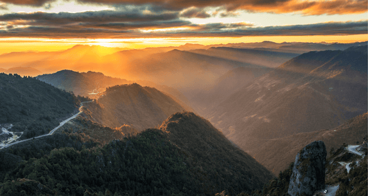 Sunset over the Cuchumatanes Mountains