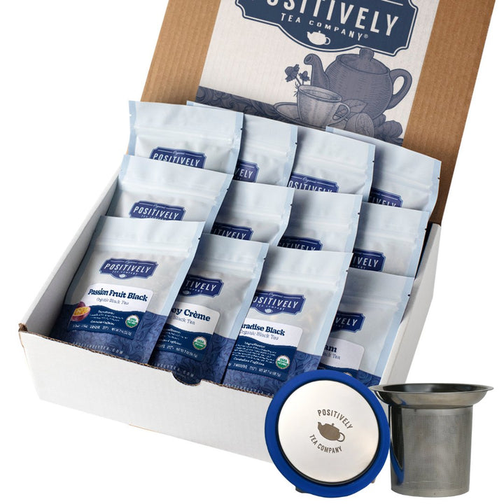 Organic Traditional & Flavored Black Tea Flight - Loose Leaf Tea Sampler