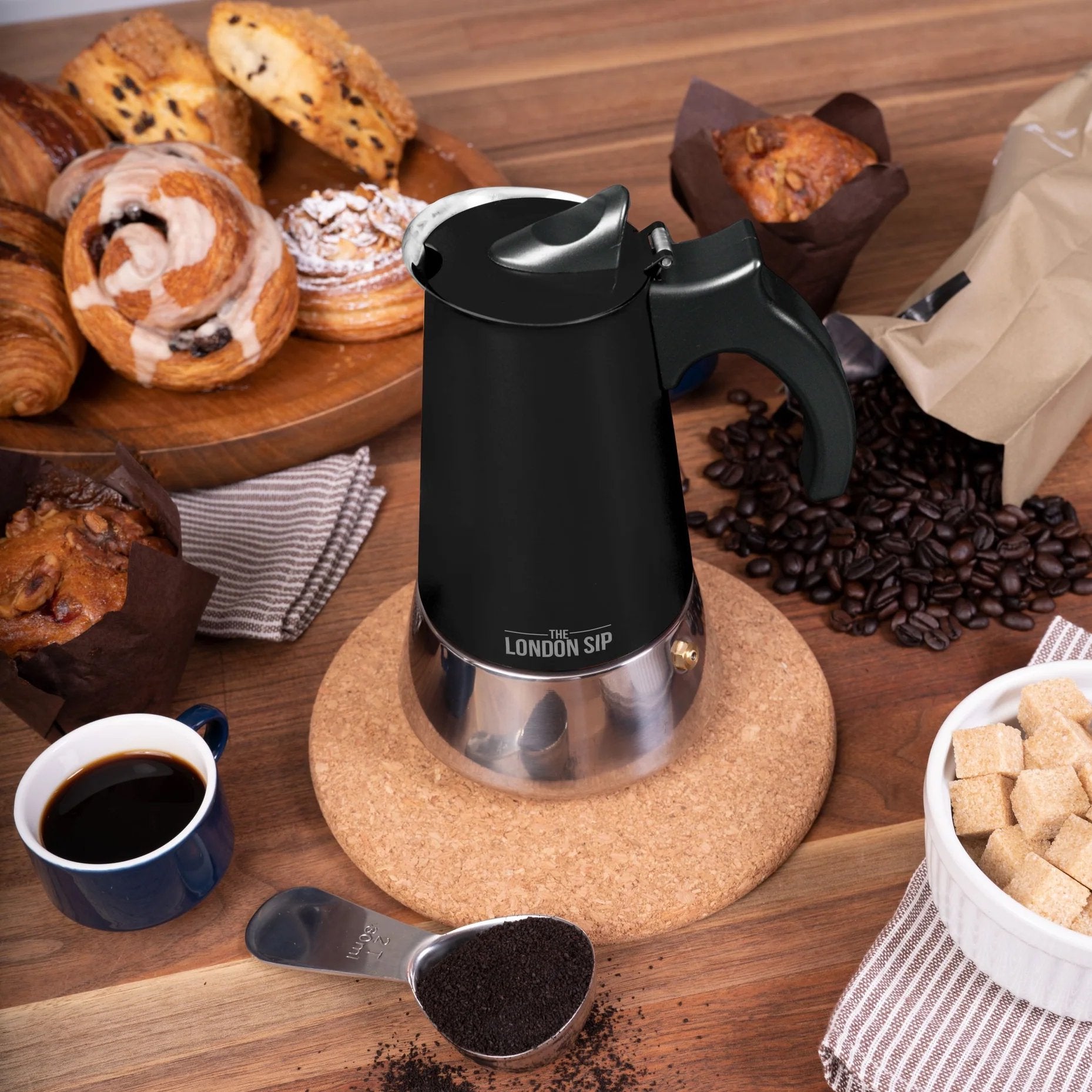 London Sip® Stovetop Espresso Maker – Fresh Roasted Coffee