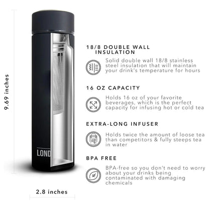 London Sip® Tea Infuser - 16 oz