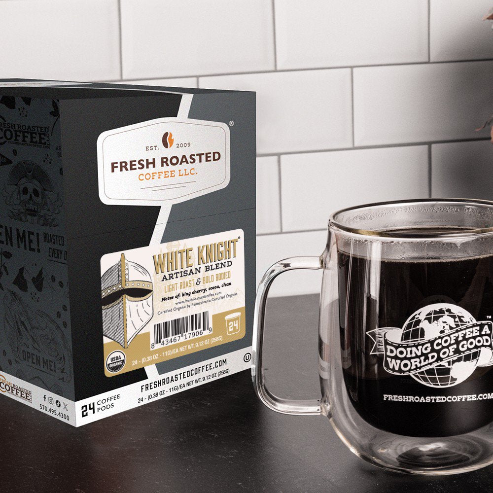 Organic White Knight - Classic Coffee Pods