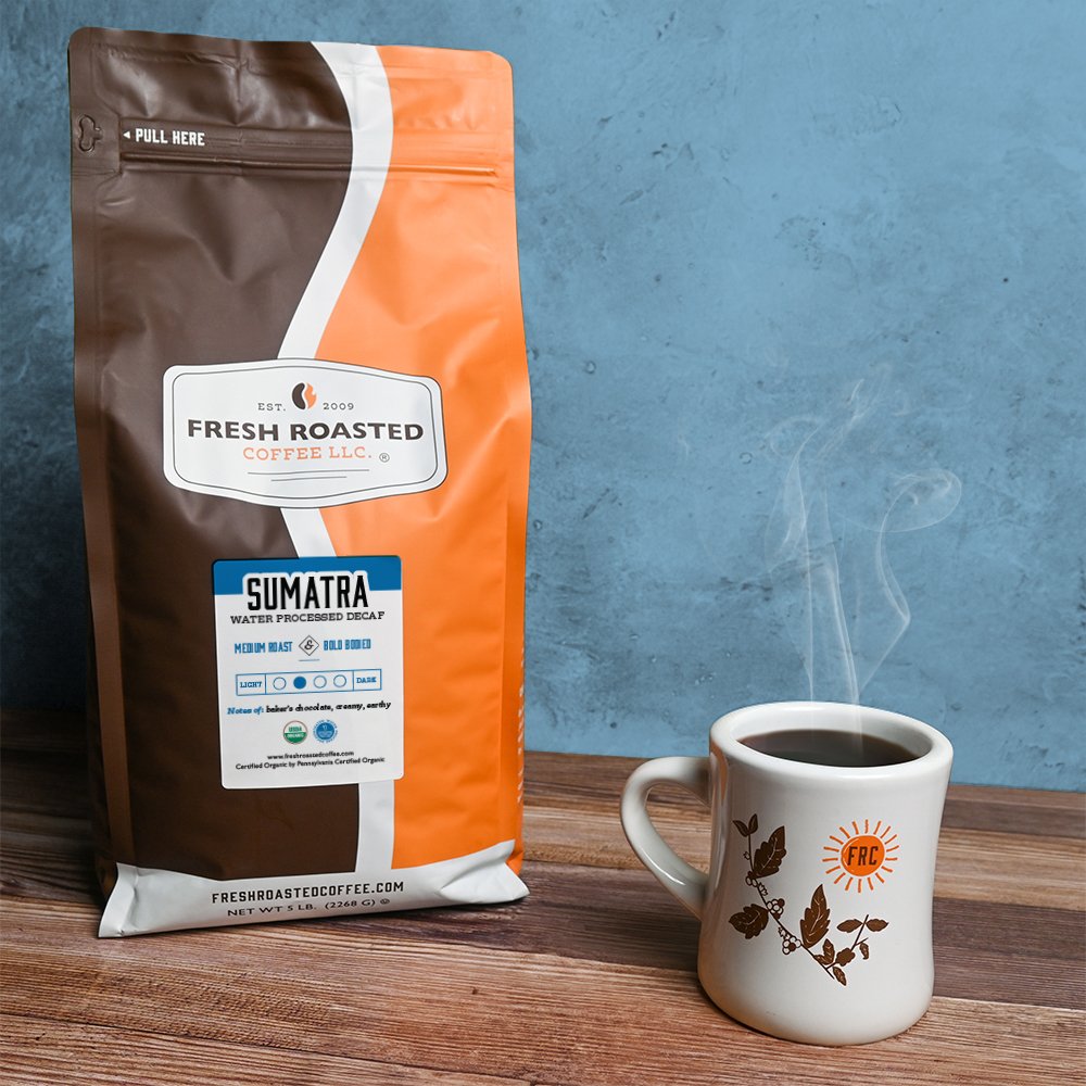 Organic Sumatra Water-Processed Decaf - Roasted Coffee