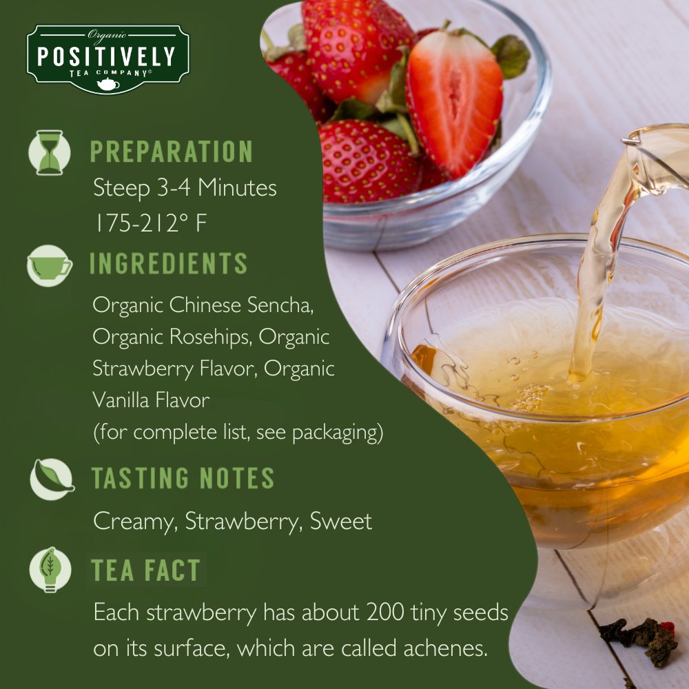 Organic Strawberries and Cream - Loose Leaf Tea