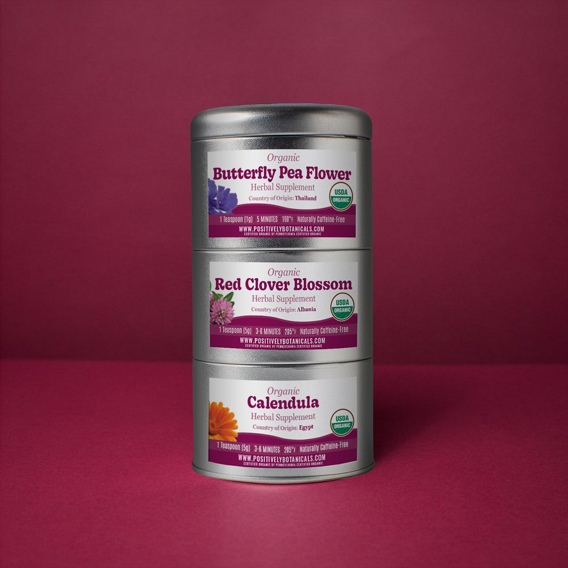 Organic Positively Botanical Tin Trio - Hey Gorgeous