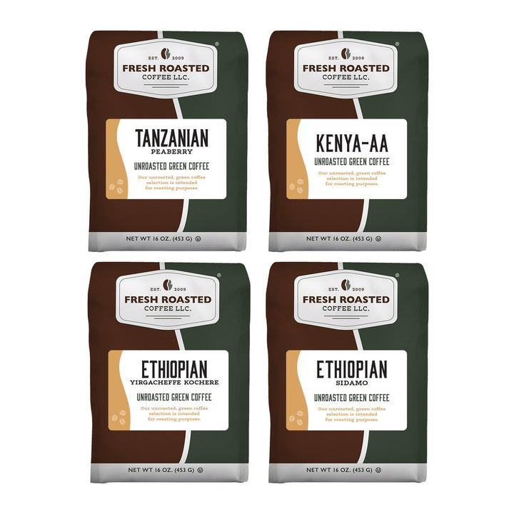 Unroasted African Sampler - Home Roaster's Starter Kit