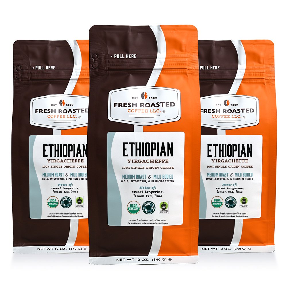 Organic Ethiopian Yirgacheffe - Roasted Coffee