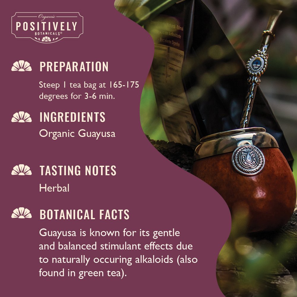 Organic Guayusa - Botanical Tea Bags