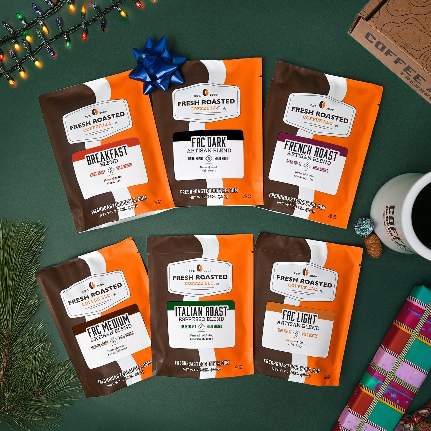 Fresh Roasted Six Pack Sampler - Blends on a Budget
