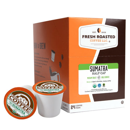 Organic Sumatra Water-Processed Half Caf - Classic Pods