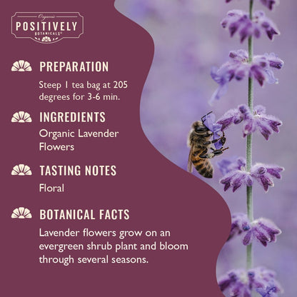 Organic Lavender Flowers - Botanical Tea Bags