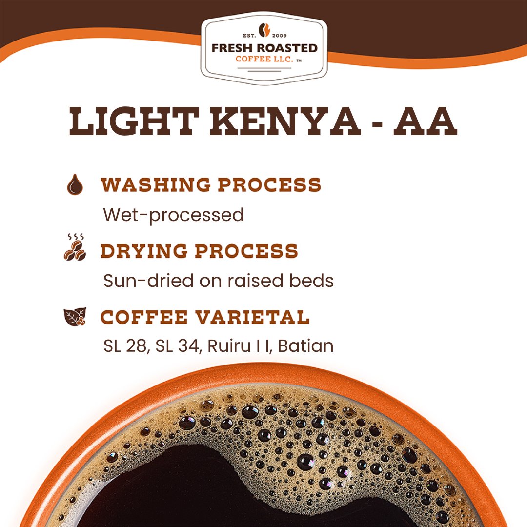 Light Kenya AA - Roasted Coffee