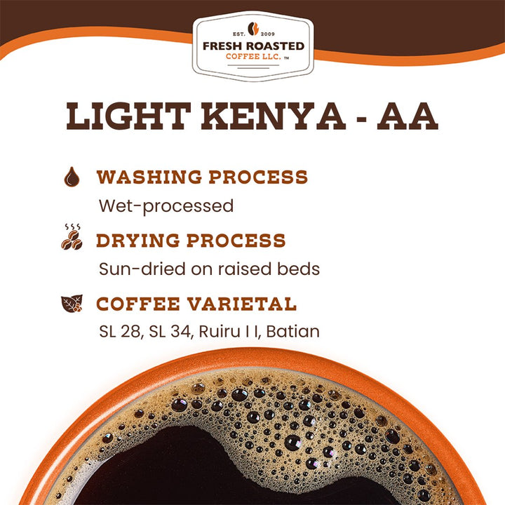 Light Kenya AA - Roasted Coffee