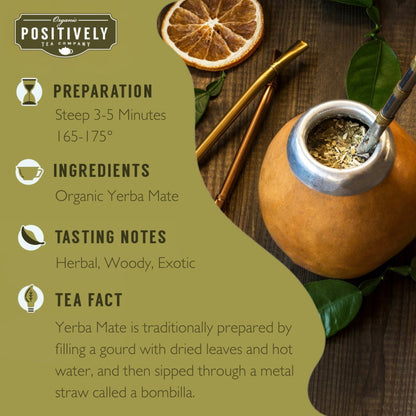 Organic Yerba Mate (Unsmoked) - Tea Bags
