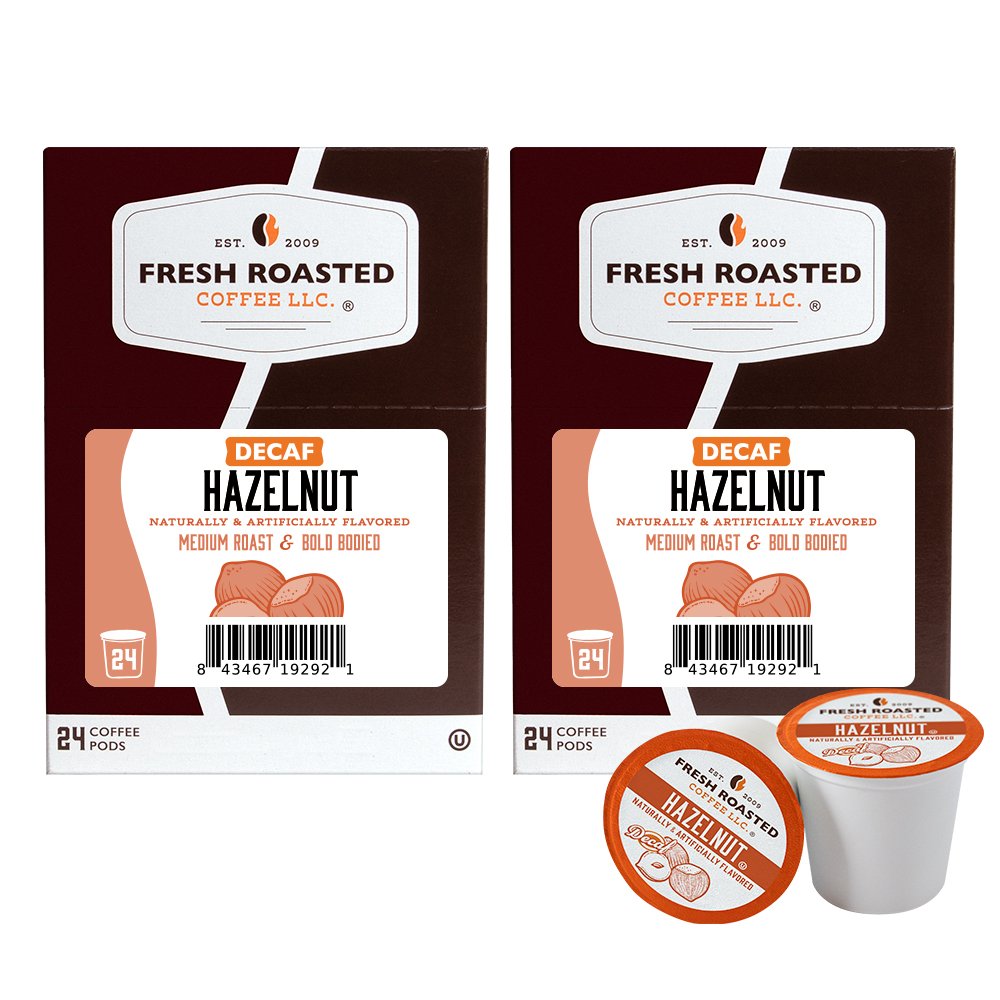 Decaf Hazelnut - Flavored Coffee Pods