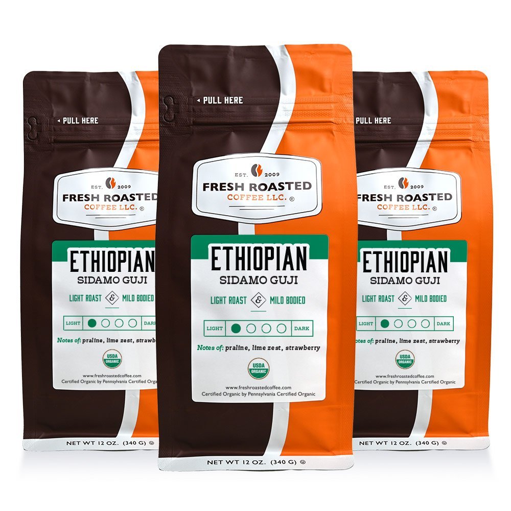Organic Ethiopian Sidamo Guji - Roasted Coffee