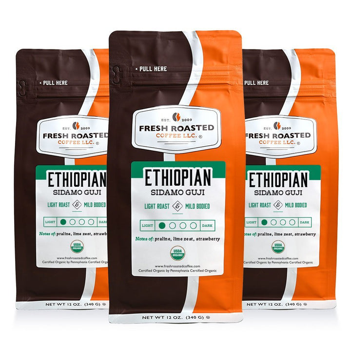 Organic Ethiopian Sidamo Guji - Roasted Coffee