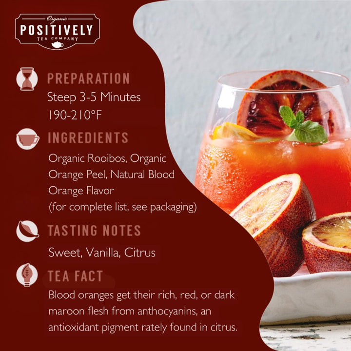 Blood Orange Vanilla Rooibos - Tea Bags