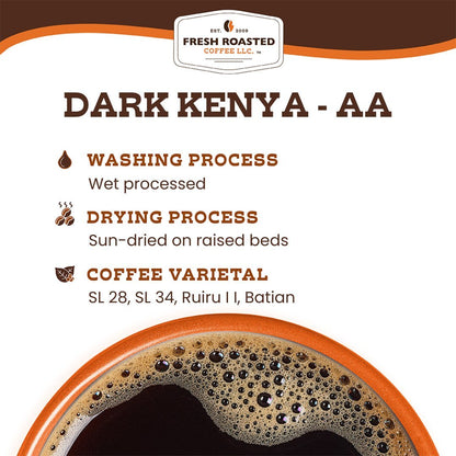 Dark Kenya AA - Roasted Coffee