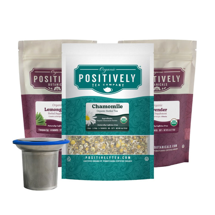 Sleep Support Bundle - Loose Leaf Tea, Botanicals & Brew Basket