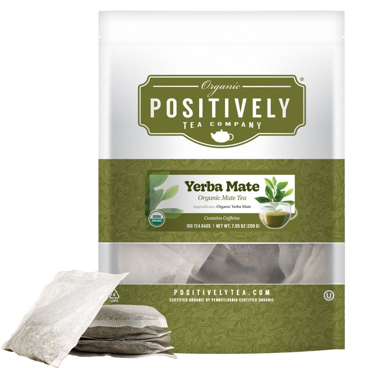 Organic Yerba Mate (Unsmoked) - Tea Bags