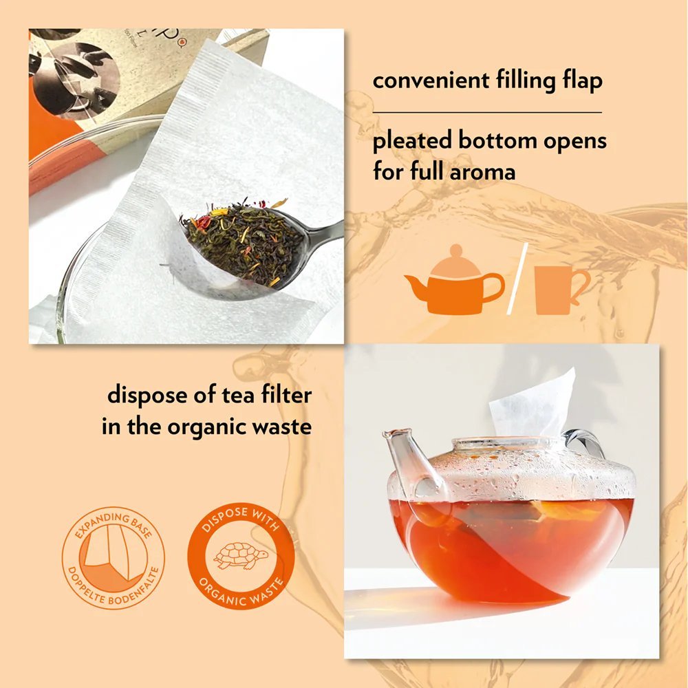 Finum® Tea Filter Bags - 100 CT Large