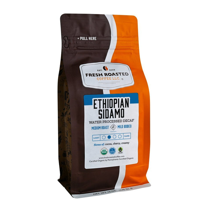 Organic Ethiopian Sidamo Swiss Water Decaf - Roasted Coffee