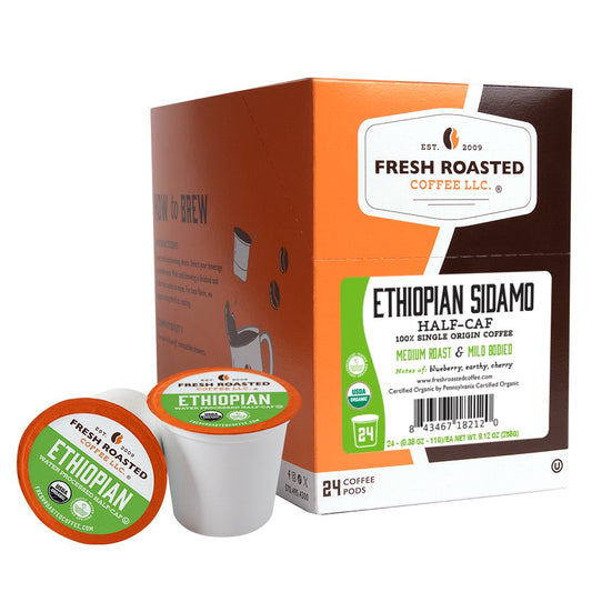 Organic Ethiopian Water-Processed Half Caf - Classic Coffee Pods