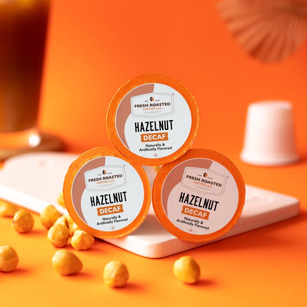 Decaf Hazelnut - Flavored Coffee Pods