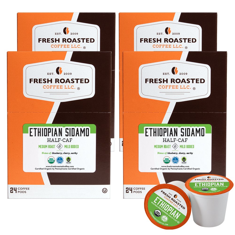 Organic Ethiopian Sidamo Swiss Water Half Caf - Classic Pods